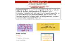 Desktop Screenshot of bigspringsfarms.com